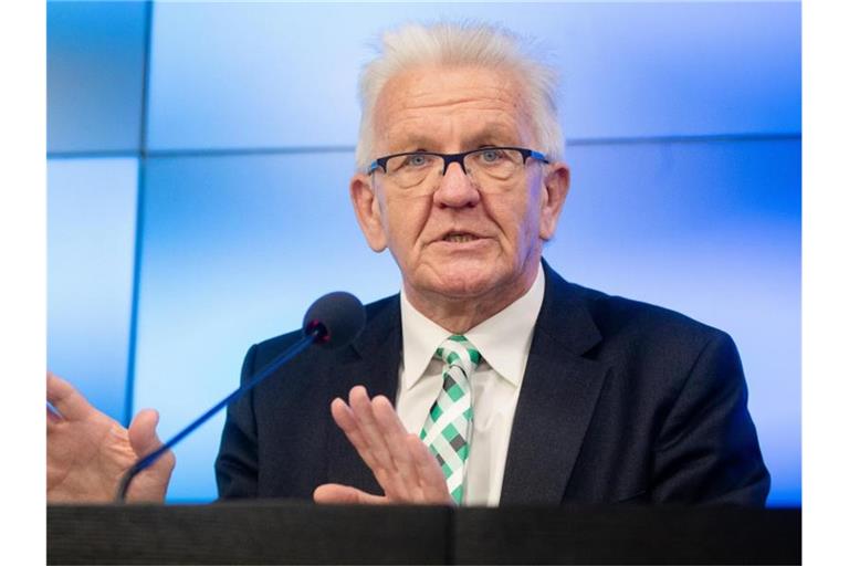 Winfried Kretschmann (Bündnis 90/Die Grünen), Ministerpräsident von Baden-Württemberg. Foto: Christoph Schmidt/dpa/Archivbild