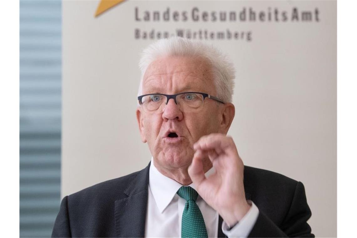 Kretschmann kündigt mehr Personal für Gesundheitsämter an Winfried Kretschmann (Bündnis 90/Die Grünen), Ministerpräsident von Baden-Württemberg. Foto: Marijan Murat/dpa