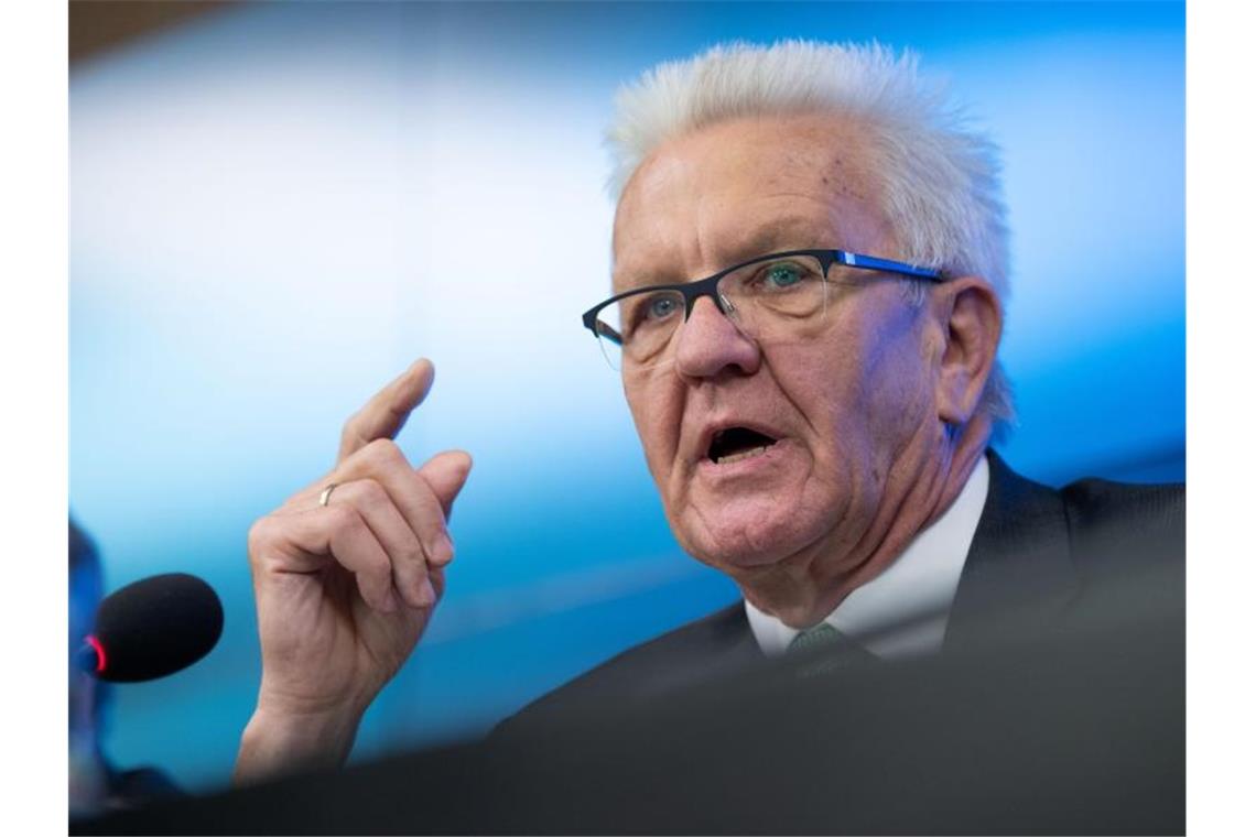 Kretschmann und die Frage der Spitzenkandidatur Winfried Kretschmann, der Ministerpräsident von Baden-Württemberg. Foto: Marijan Murat/Archivbild