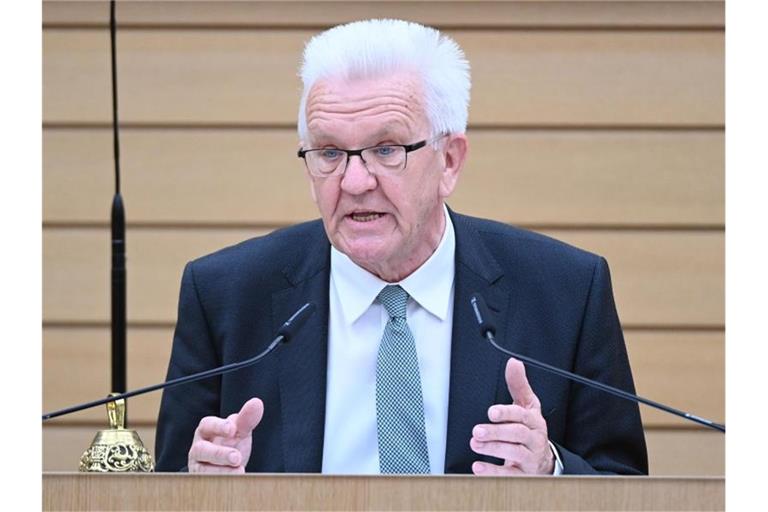 Winfried Kretschmann (Die Grünen), Ministerpräsident von Baden-Württemberg. Foto: Bernd Weißbrod/dpa