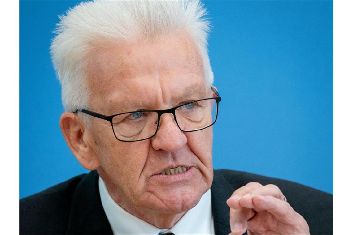 Winfried Kretschmann (Grüne), Ministerpräsident von Baden-Württemberg. Foto: Kay Nietfeld/Archivbild