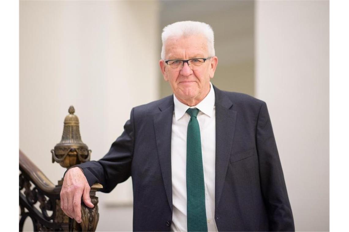 Winfried Kretschmann (Grüne), Ministerpräsident von Baden-Württemberg. Foto: Sebastian Gollnow/dpa/Archivbild