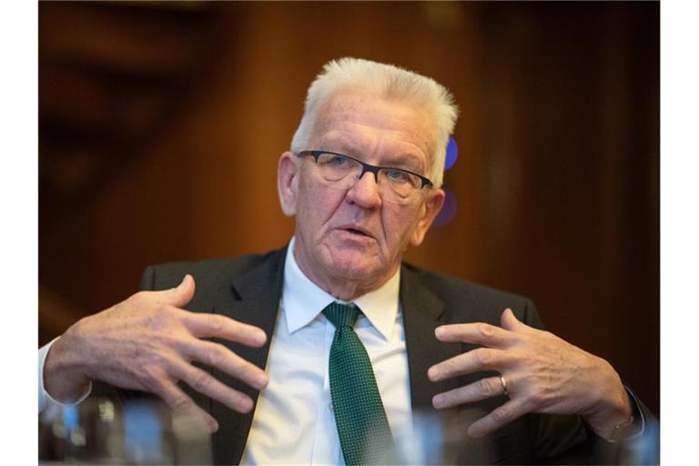 Winfried Kretschmann (Grüne), Ministerpräsident von Baden-Württemberg. Foto: Sebastian Gollnow/dpa/Archivbild