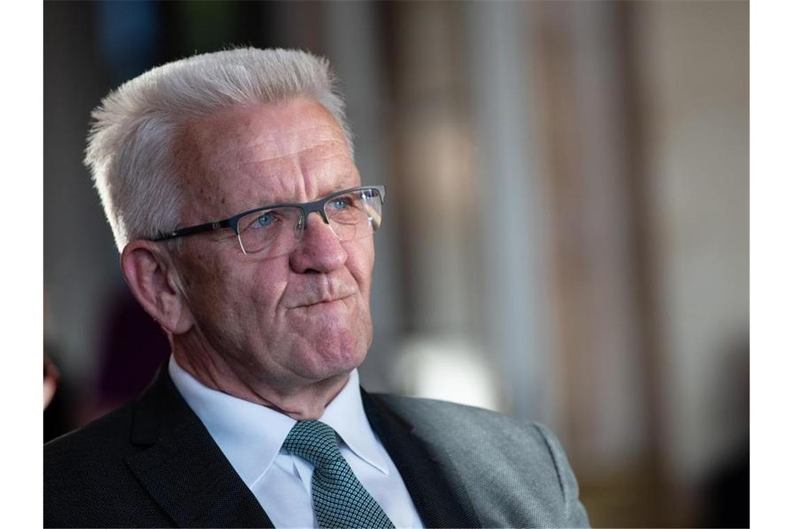 Winfried Kretschmann (Grüne), Ministerpräsident von Baden-Württemberg. Foto: Fabian Sommer/Archivbild