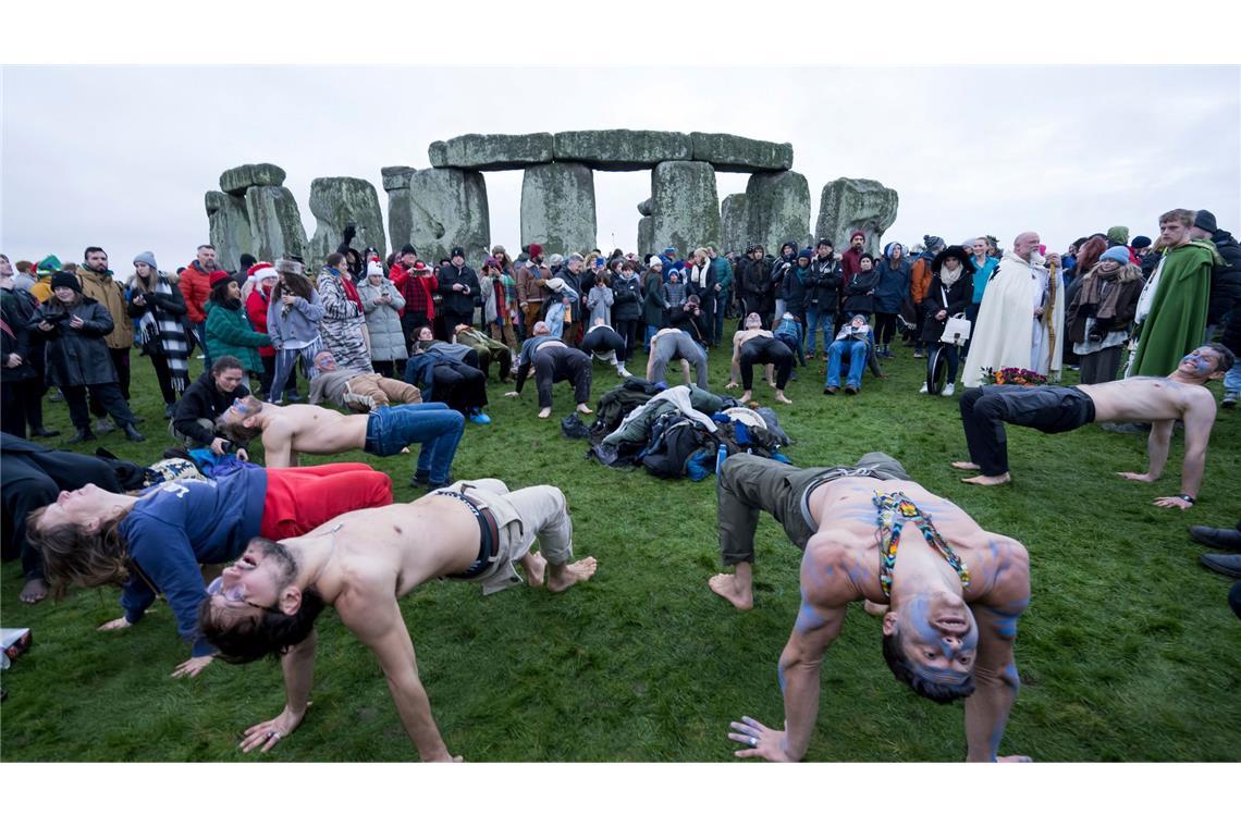 Bilder des Tages Wintersonnenwende in Stonehenge