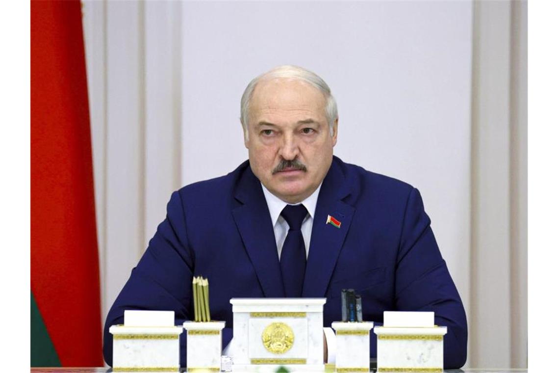 „Wir beheizen Europa, und sie drohen uns noch damit, die Grenze zu schließen“: Alexander Lukaschenko. Foto: Nikolay Petrov/BelTA/AP/dpa