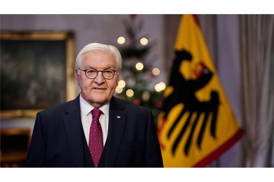 "Wir brauchen Mut, um immer wieder neu anzufangen", sagte Bundespräsident Frank-Walter Steinmeier in seiner vorab veröffentlichten Weihnachtsansprache.