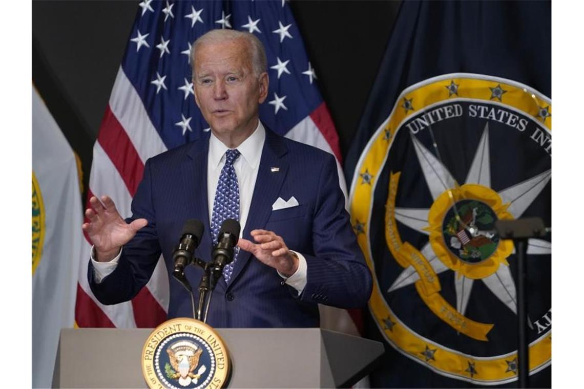 „Wir haben gesehen, wie Cyber-Bedrohungen, einschließlich Ransomware-Angriffen, zunehmend in der Lage sind, Schäden und Störungen in der realen Welt zu verursachen“: US-Präsident Joe Biden. Foto: Susan Walsh/AP/dpa