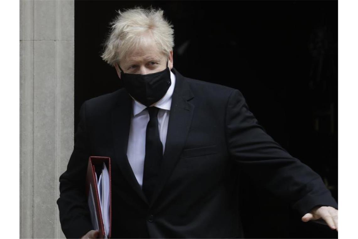 „Wir haben nicht den Export einer einzigen Impfdosis oder von Impfstoffbestandteilen verhindert“: Premierminister Boris Johnson. Foto: Kirsty Wigglesworth/AP/dpa