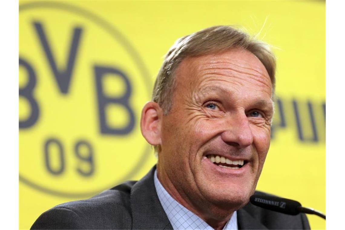 „Wir wollen Meister werden“, macht Geschäftsführer Hans-Joachim Watzke vor dem Auftakt der 57. Bundesliga-Saison klar. Foto: I. Fassbender