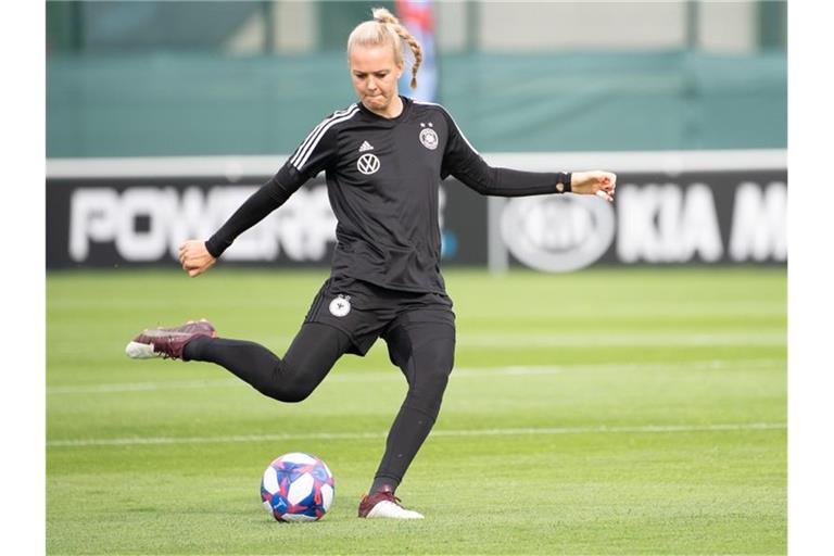 Wird das Tor der deutschen Fußballfrauen hüten: Merle Frohms. Foto: Sebastian Gollnow