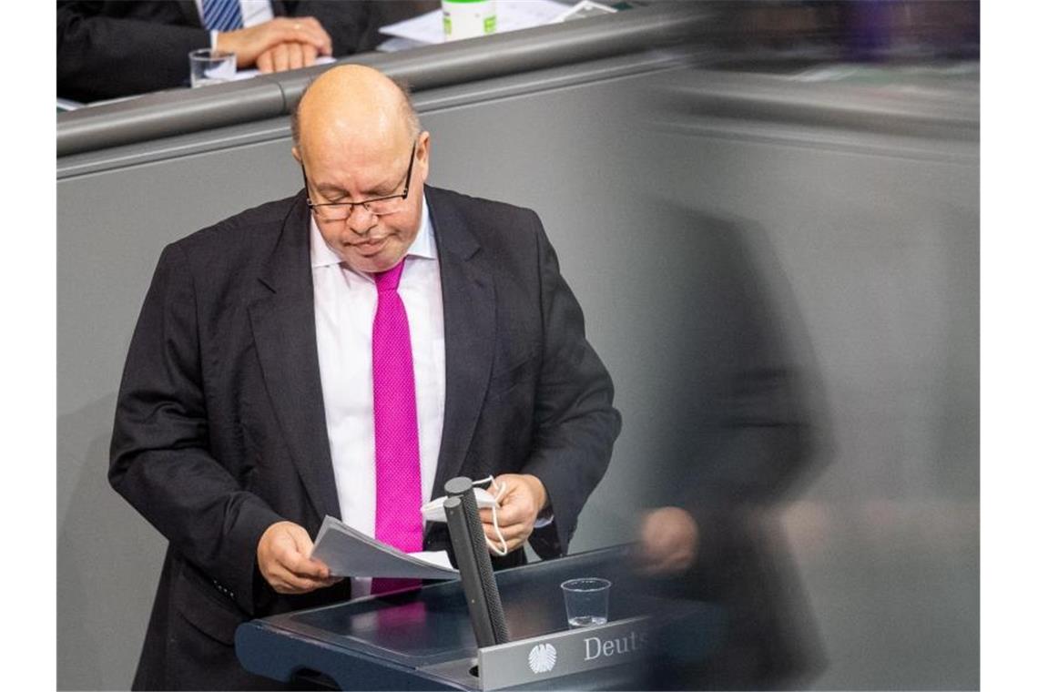 Staatsanteile versilbern? Altmaiers Vorstoß umstritten Wirtschaftsminister Altmaier hatte vorgeschlagen, angesichts der immensen Kosten der Pandemie eine Veräußerung milliardenschwerer Staatsanteile zu prüfen. Foto: Dorothée Barth/dpa