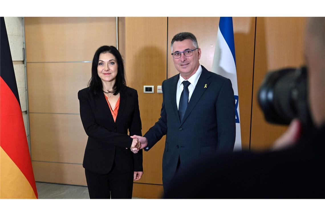 Wirtschaftsministerin Katherina Reiche (CDU) trifft Gideon Sa’ar, Außenminister von Israel.