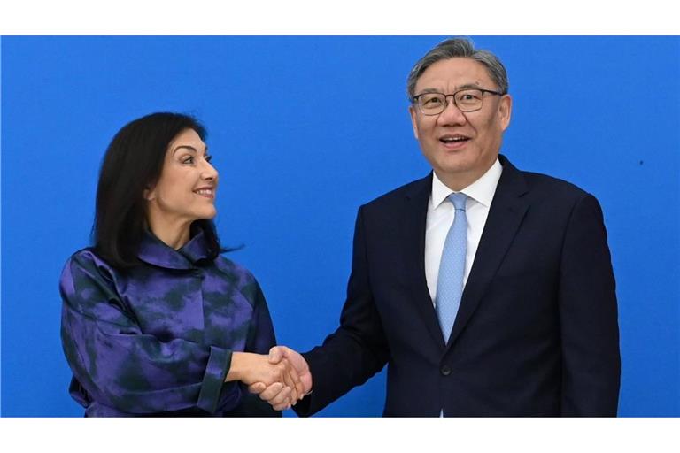 Wirtschaftsministerin Reiche traf Chinas Handelsminister Wang.