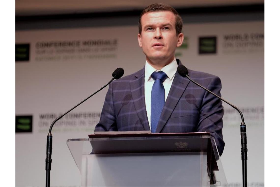 Wada-Chef Banka warnt mögliche Doper Witold Banka sagt den Dopern den Kampf an. Foto: Andrzej Grygiel/PAP/dpa