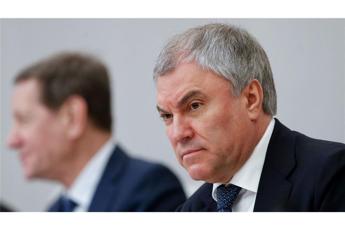 Wjatscheslaw Wolodin, Parlamentschef von Russland (Archivbild).