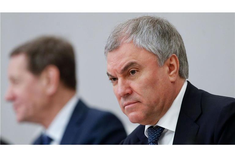 Wjatscheslaw Wolodin, Parlamentschef von Russland (Archivbild).