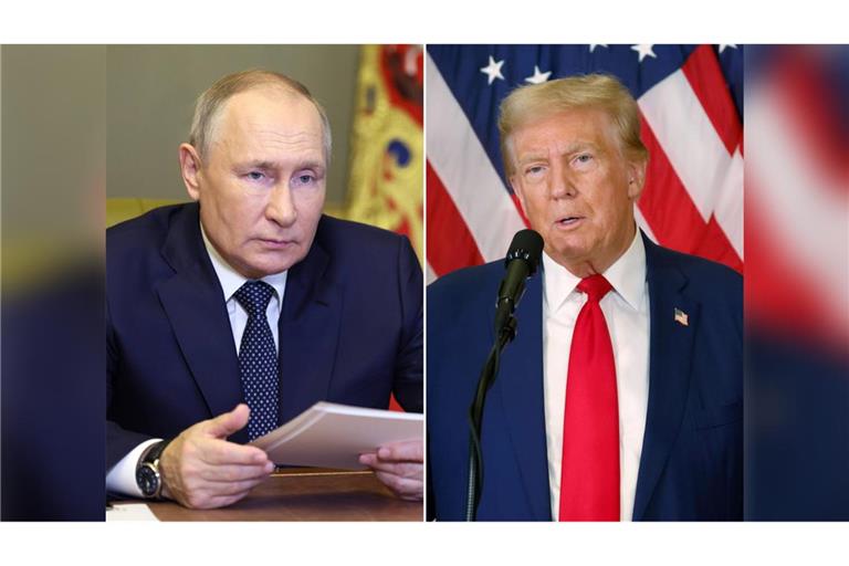 Wladimir Putin (l.) und Donald Trump treffen sich in Alaska.