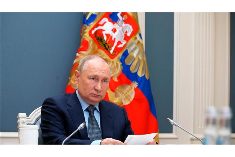 Wladimir Putin nimmt per Videokonferenz an dem G20-Gipfel teil.