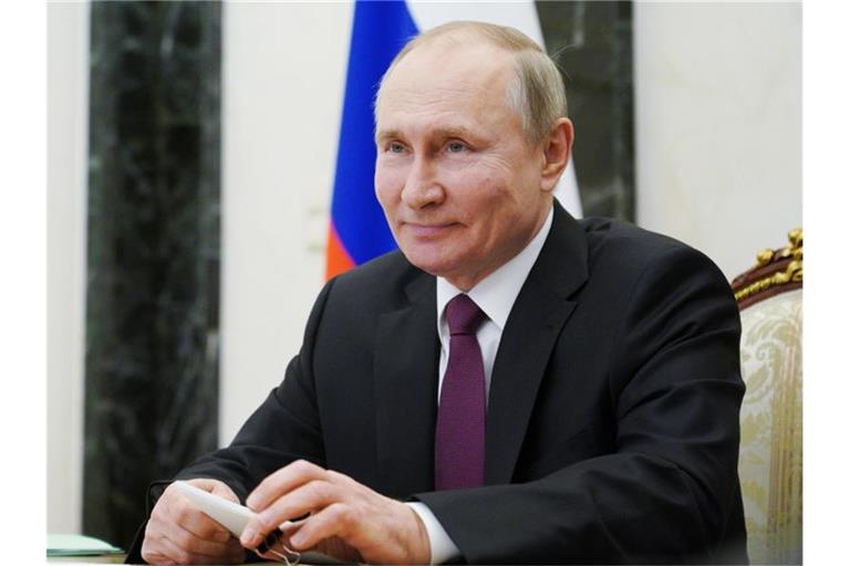 Wladimir Putin, Präsident von Russland, in einer Videokonferenz. (Archivbild). Foto: Alexei Druzhinin/Pool Sputnik Kremlin/AP/dpa
