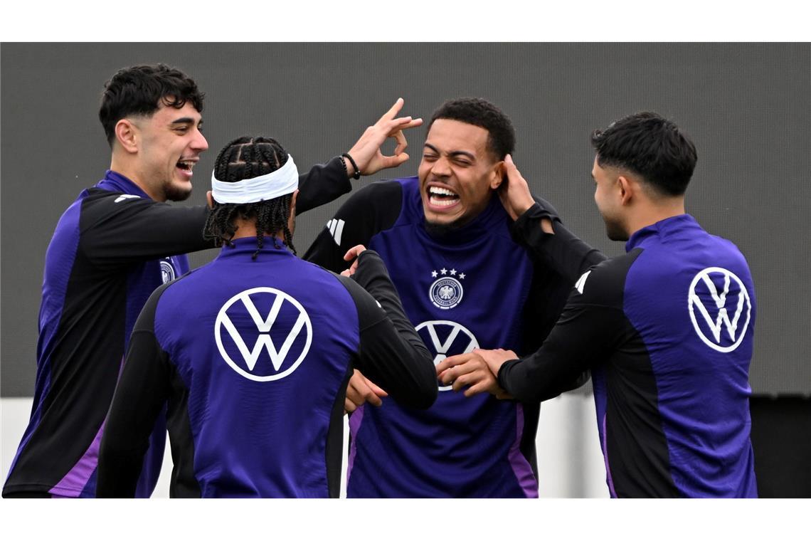 WM-Quali in Herzogenaurach: Felix Nmecha & Co. haben Spaß beim Training und bereiten sich auf Luxemburg vor.