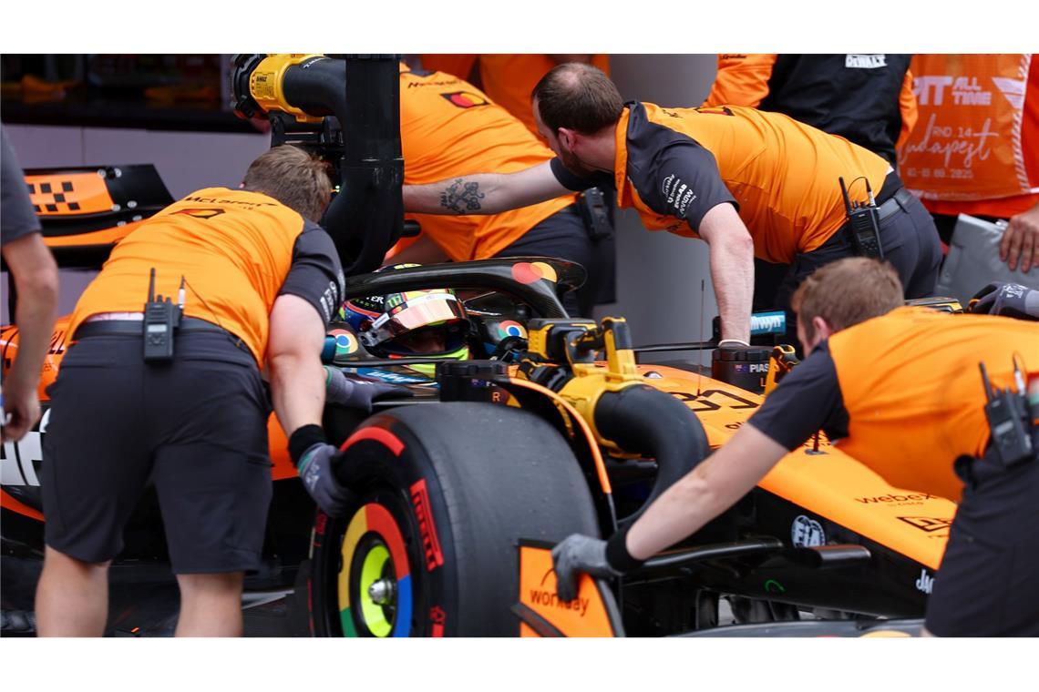 Überraschung in Ungarn: Leclerc schlägt McLaren-Titeljäger