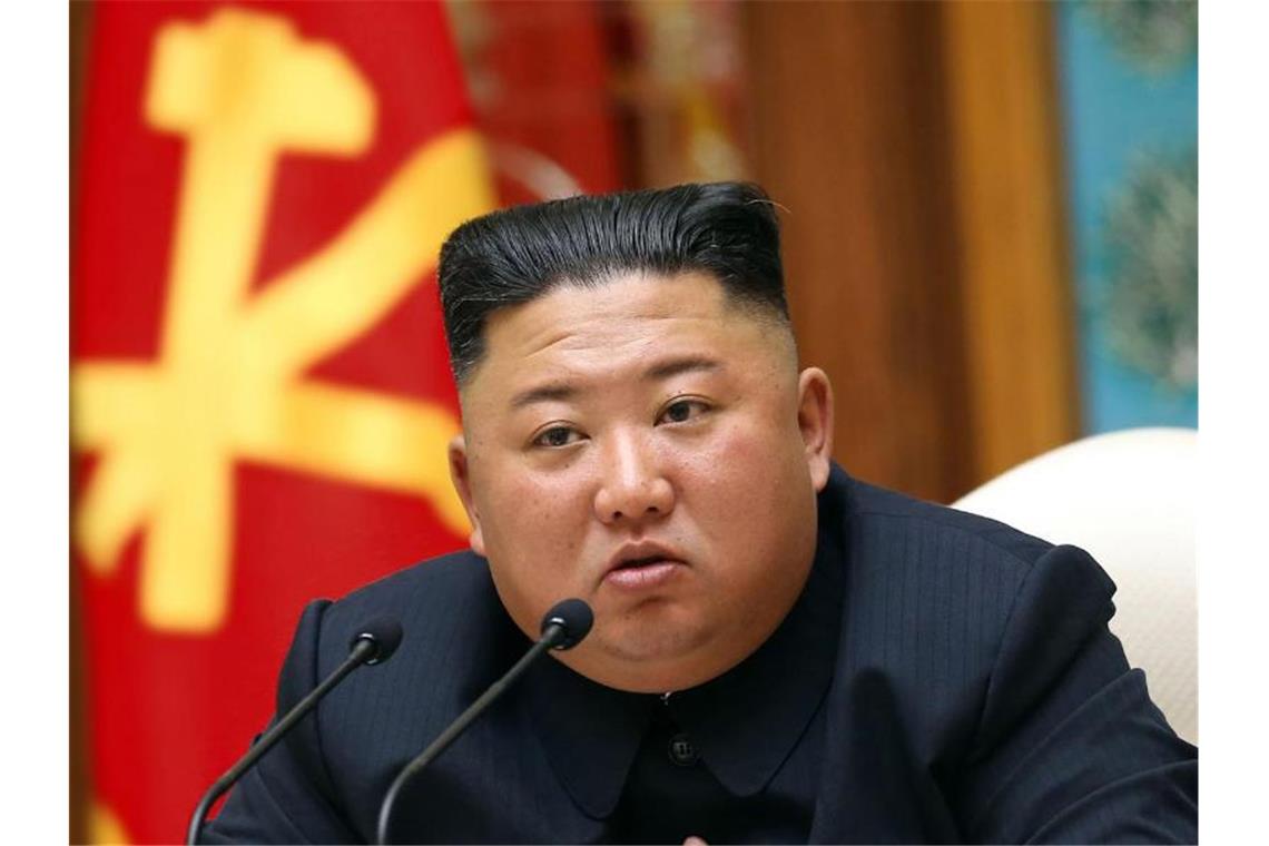 Wo ist Nordkoreas Machthaber Kim Jong Un?. Foto: -/KCNA/dpa