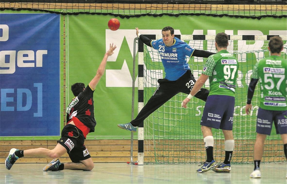 Wohin die Willstätter auch warfen: Torwart Stefan Koppmeier war häufig schon da. Foto: A. Becher