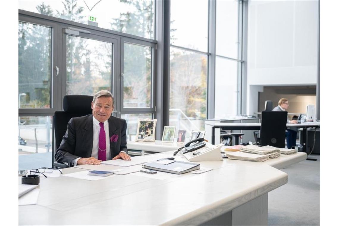 Trigema-Chef Grupp lehnt Homeoffice für sein Unternehmen ab Wolfgang Grupp, alleiniger Inhaber und Geschäftsführer des Textilunternehmens Trigema. Foto: Sebastian Gollnow/dpa