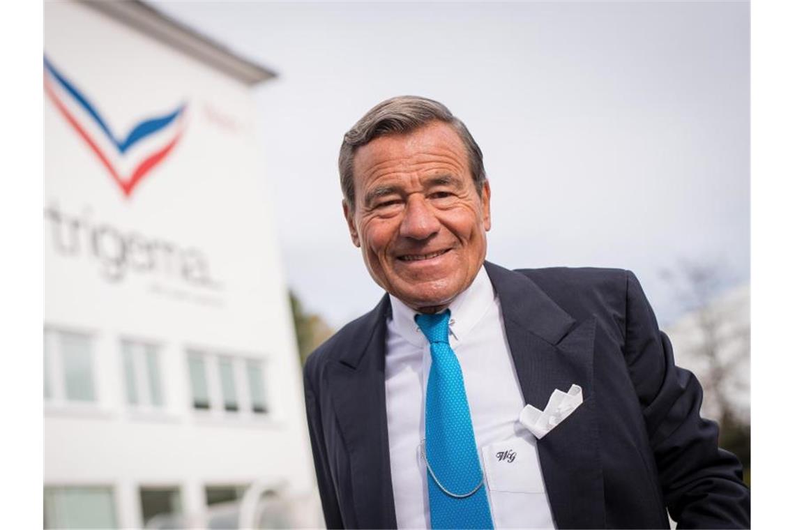 Trigema feiert 100-Jähriges mit Helene Fischer Wolfgang Grupp, Inhaber und Geschäftsführer des Textilunternehmens Trigema. Foto: Christoph Schmidt/dpa/Archivbild