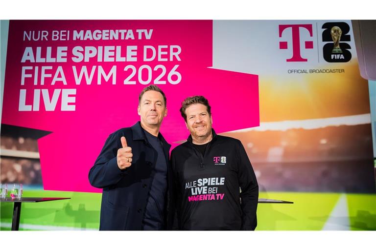 Wolfgang Metze (links), Deutsche Telekom Privatkunden-Geschäftsführer, und Arnim Butzen, TV-Chef der Deutsche Telekom