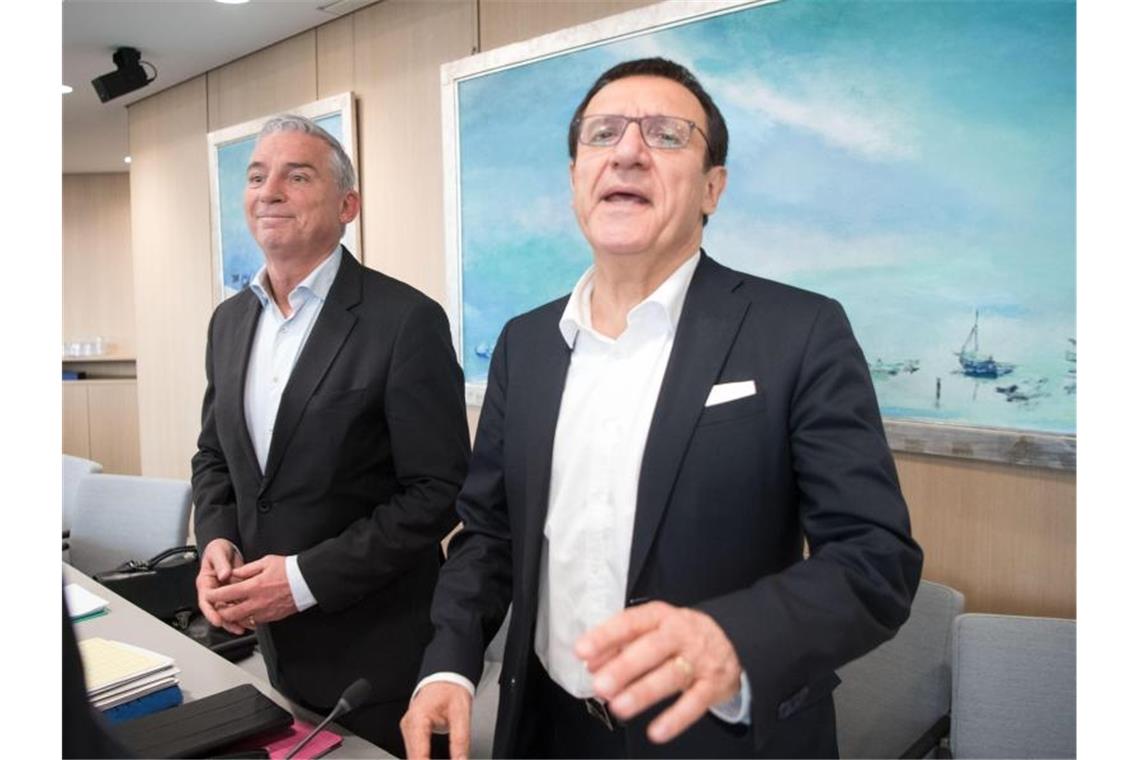 Reinhart warnt vor Aufweichung der Schuldenbremse Wolfgang Reinhart (CDU, r), Vorsitzender der CDU-Fraktion im Landtag von Baden-Württemberg. Foto: Marijan Murat
