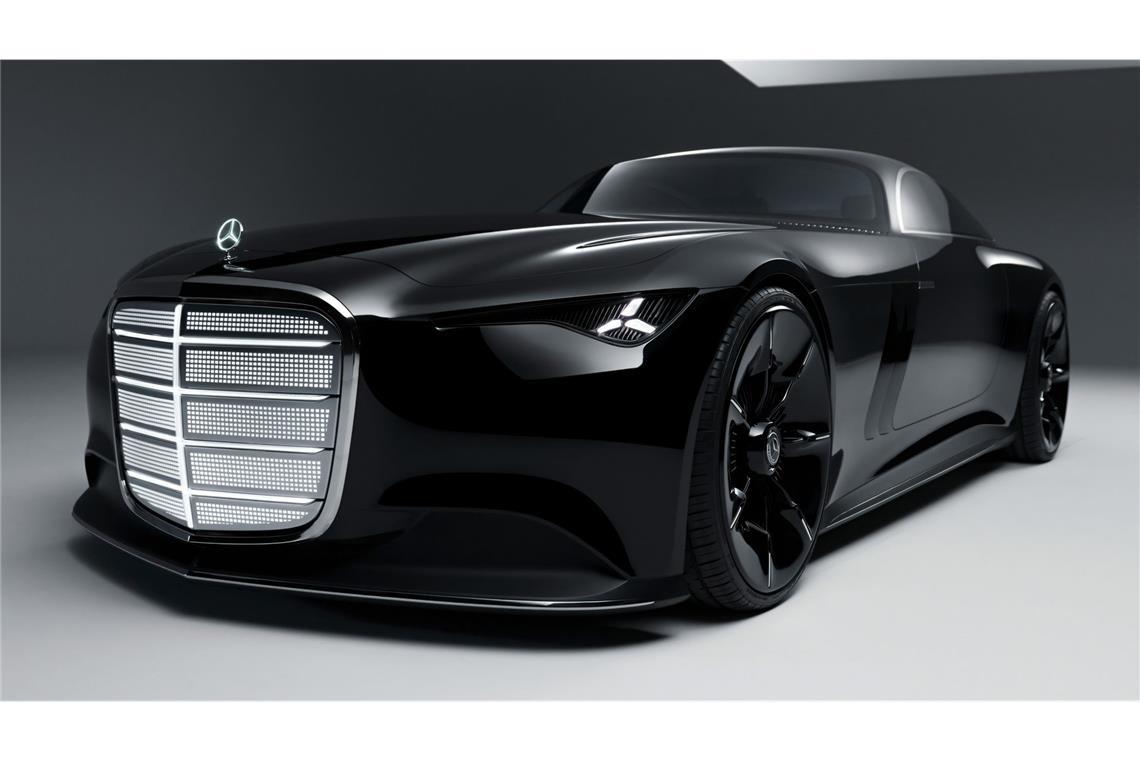 Visionäres und Anklänge an 1930er Jahre – Mercedes und die Zukunft des Fahrens Wuchtiger Grill, lange Haube, übergroße Räder und viel zukunftsweisende Technik – das Showcar „Vision Iconic“