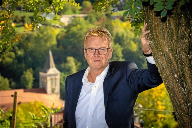 Wünscht sich für Spiegelberg eine stabile Einwohnerzahl und einen starken Nachfolger: Bürgermeister Uwe Bossert. Foto: Alexander Becher