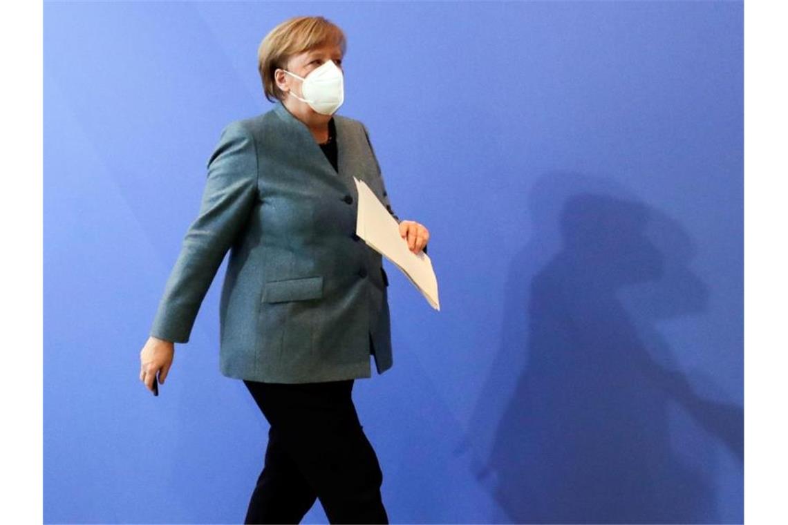 Merkel ruft Bürger im Corona-Lockdown zum Durchhalten auf