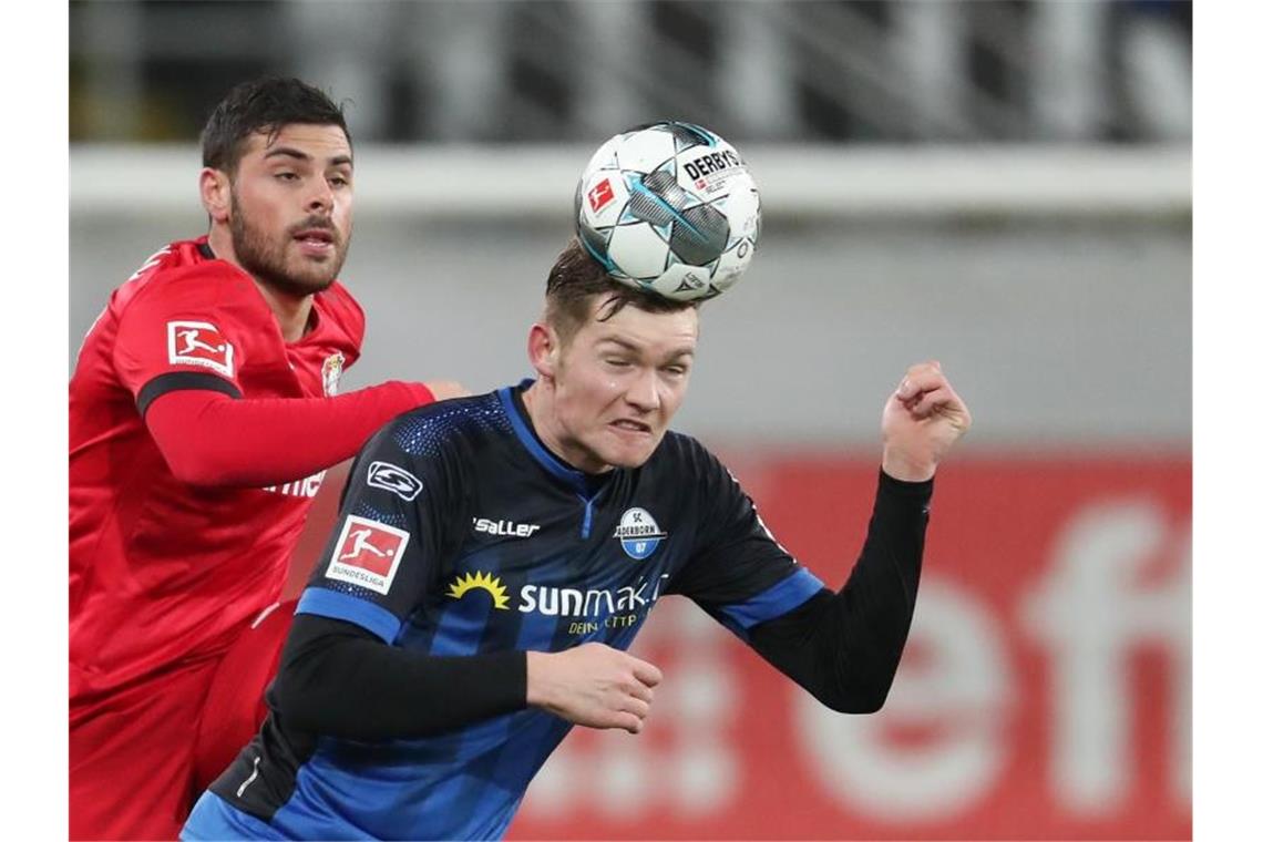 Wurde als erster Bundesligaprofi positiv auf das Coronavirus getestet: Paderborns Luca Kilian. Foto: Friso Gentsch/dpa
