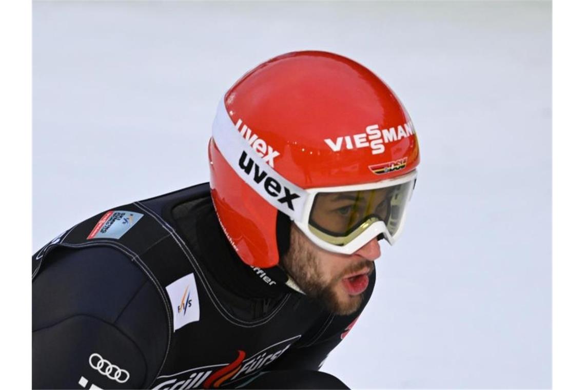 Eisenbichler fehlen in Lahti 5,5 Zentimeter auf Sieger Kraft Wurde beim Weltcup in Lahti Vierter: Markus Eisenbichler. Foto: Arne Dedert/dpa