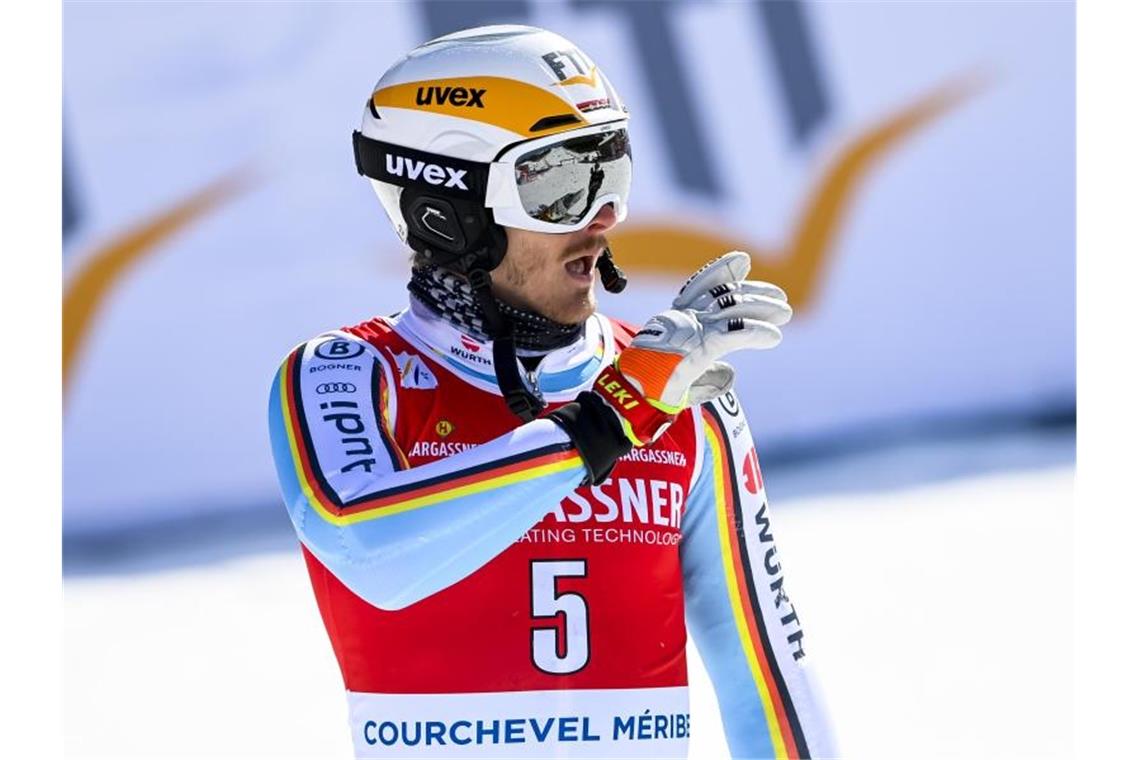 Straßer beim Finale nur 20. - Slalom-Kugel an Kristoffersen Wurde im letzten Rennen der alpinen Ski-Saison nur Zwanzigster: Linus Strasser im Zielbereich. Foto: Urs Flueeler/KEYSTONE/dpa