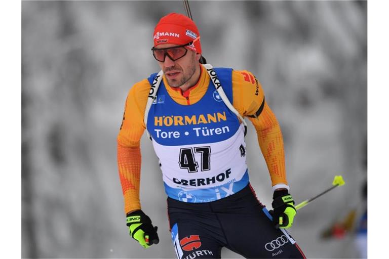 Wurde in der Verfolgung Zehnter: Arnd Peiffer. Foto: Martin Schutt/dpa