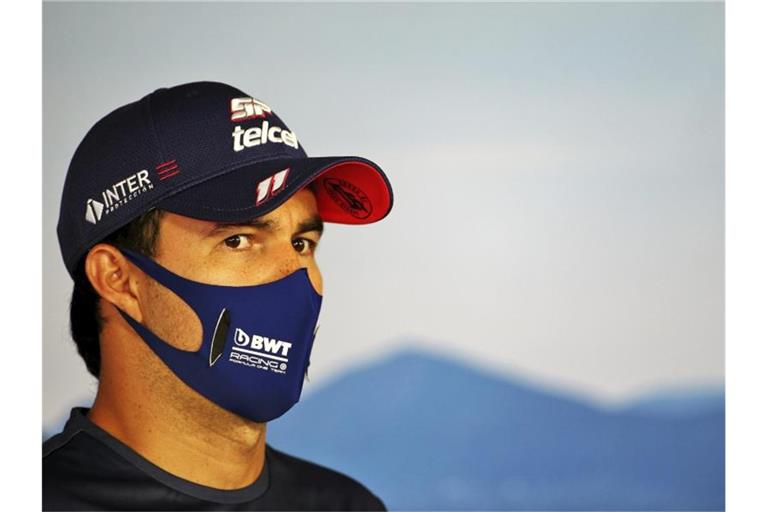 Wurde in Silverstone vorsorglich isoliert: Sergio Perez. Foto: Uncredited/POOL FIA/AP/dpa