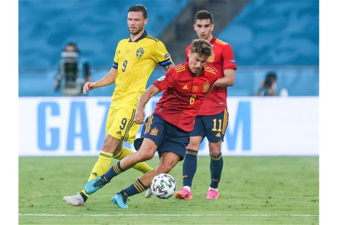 Hasskommentare gegen Stürmer Berg trüben Schweden-Freude Wurde nach eine vergebenen Großchance gegen Spanien im Internet beleidigt: Schwedens Marcus Berg. Foto: Cezaro De Luca/dpa