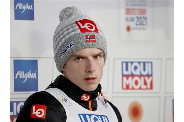 Wurde positiv auf Corona getestet: Skisprungstar Halvor Egner Granerud. Foto: Daniel Karmann/dpa