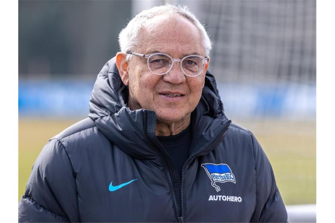Corona-Infektion: Trainer Magath bei Hertha ausgebremst Wurde positiv auf das Coronavirus getestet: Trainer Felix Magath von Hertha BSC. Foto: Andreas Gora/dpa