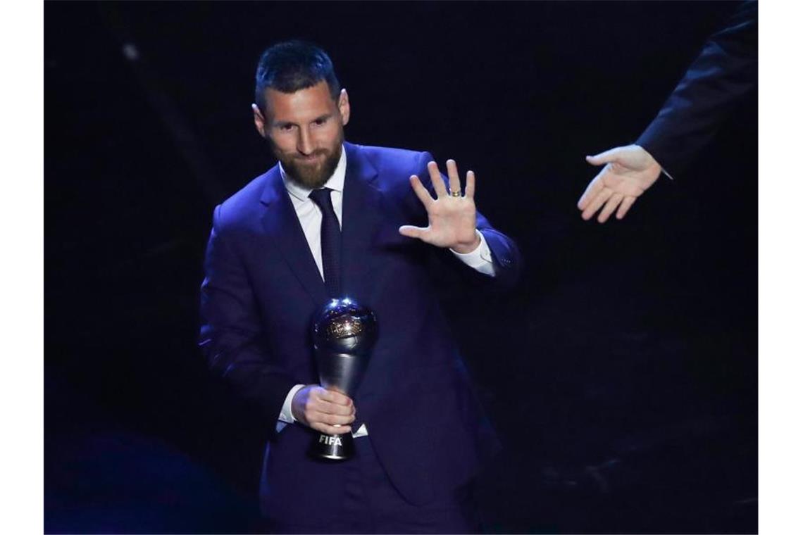 Wurde zum sechsten Mal Weltfußballer des Jahres: Lionel Messi vom FC Barcelona. Foto: Antonio Calanni/AP