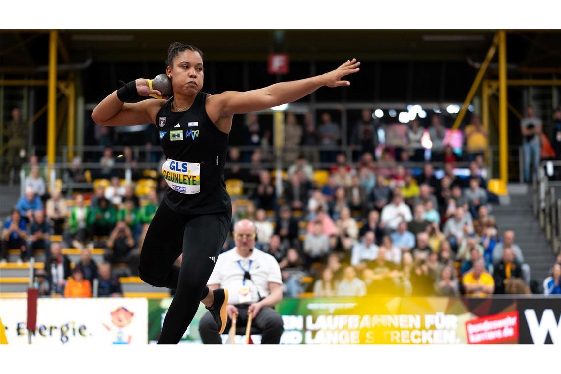 Gelassenheit statt Last: Ogunleye peilt Hallen-EM-Gold an Yemisi Ogunleye vertraut in Apeldoorn auch auf ihre mentale Stärke.