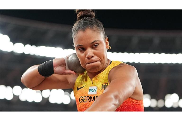 Yemisi Ogunleye wurde bei der Leichtathletik-WM in Tokio Sechste.