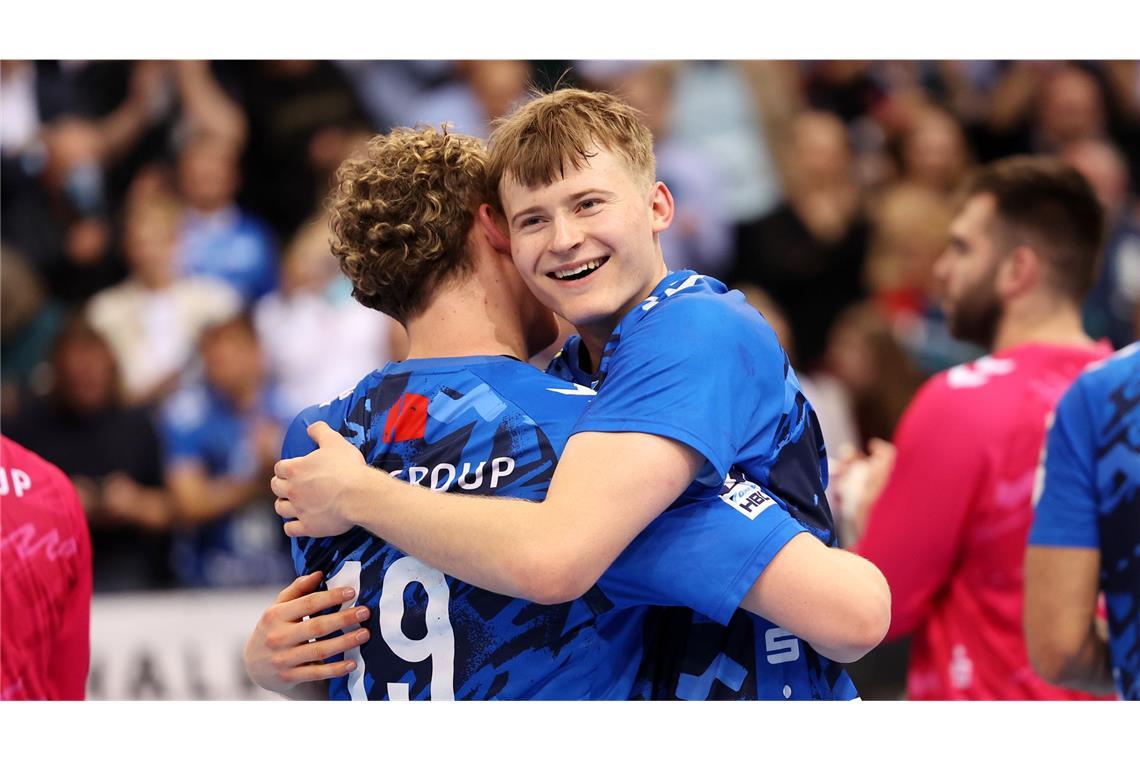 Youngster im Glück: Max Heydecke, Linus Schmid (re.).