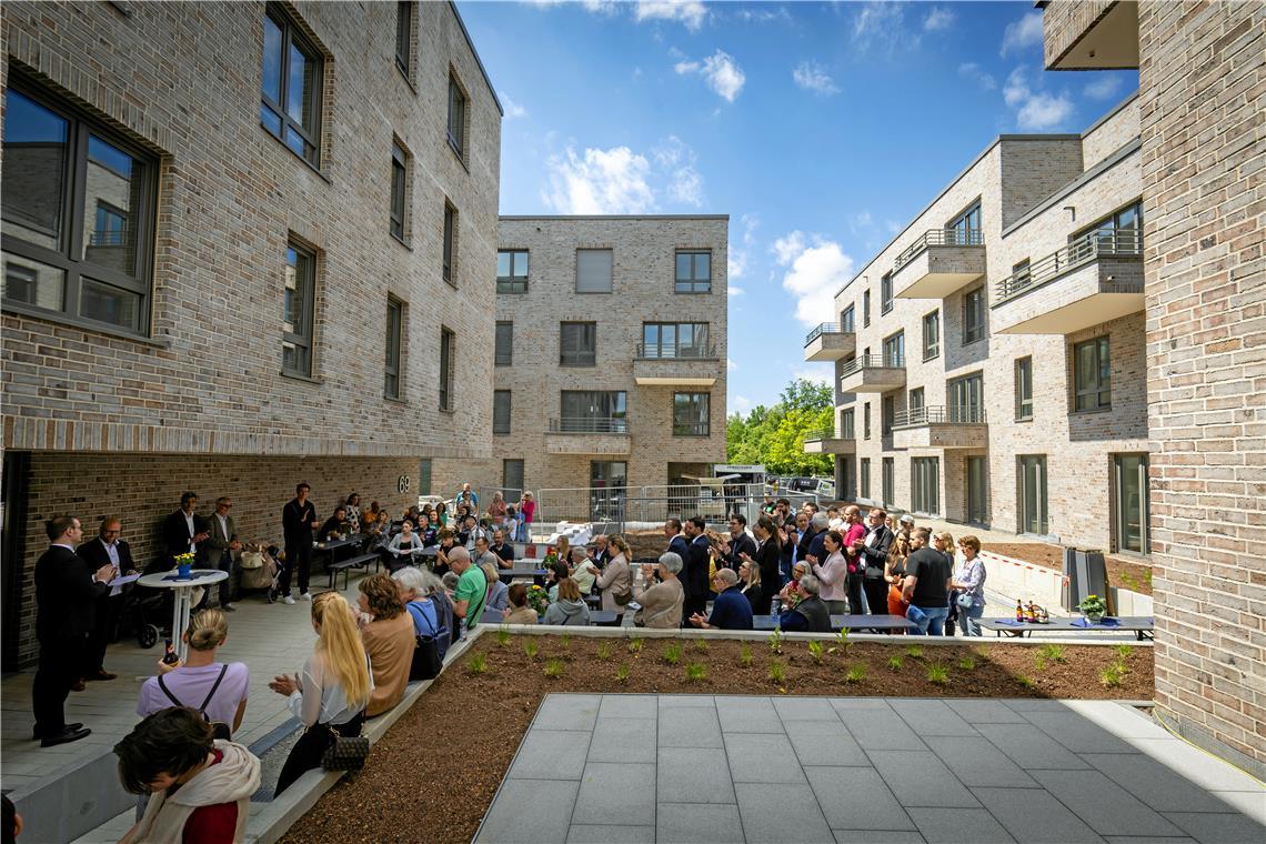 Backnanger weihen neues Wohnquartier ein