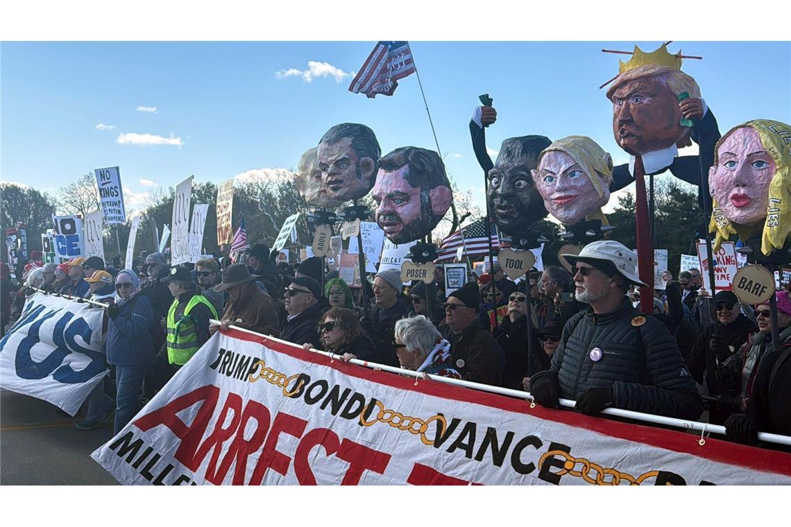 Zehntausende sind in Washington auf die Straße gegangen.
