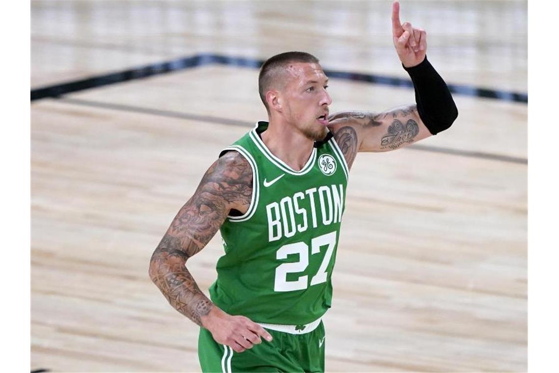 Zeigte im Spiel gegen Toronto eine starke Leistung: Daniel Theis von den Boston Celtics. Foto: Ashley Landis/Pool AP/dpa